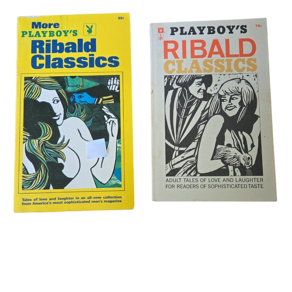 PLAYBOY Other - 2 Vintage PLAYBOY paperback books Ribald Classics & More Ribald Classics